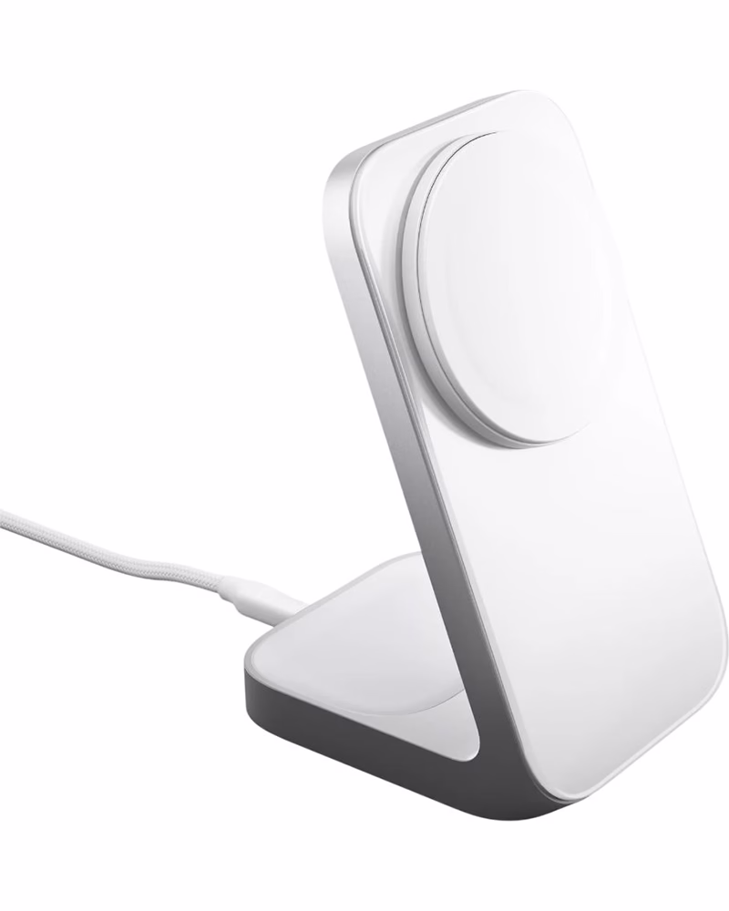 Зарядний пристрій Nomad Stand One 2-in-1 Qi2 25W Silver